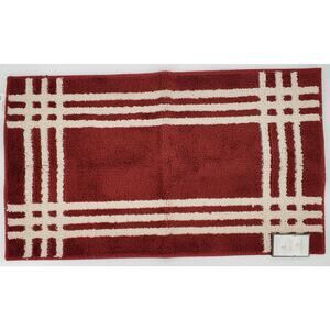 Threshold Easy Care Red Accent Rug 20in‎ x 34in Set of 2 New